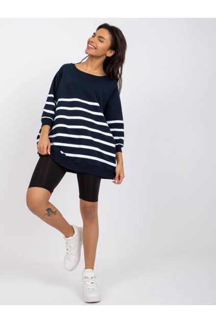 pol pl Granatowo biala bluza w paski Sydney RUE PARIS 382686 4