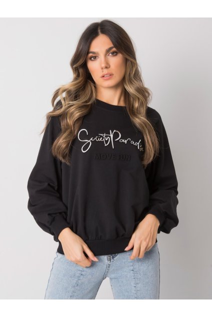 pol pl Czarna bluza damska bez kaptura Harriette RUE PARIS 380941 1