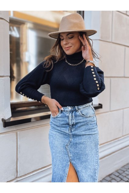 pol pl Sweter damski INGRIDA granatowy Dstreet MY1437 39744 1