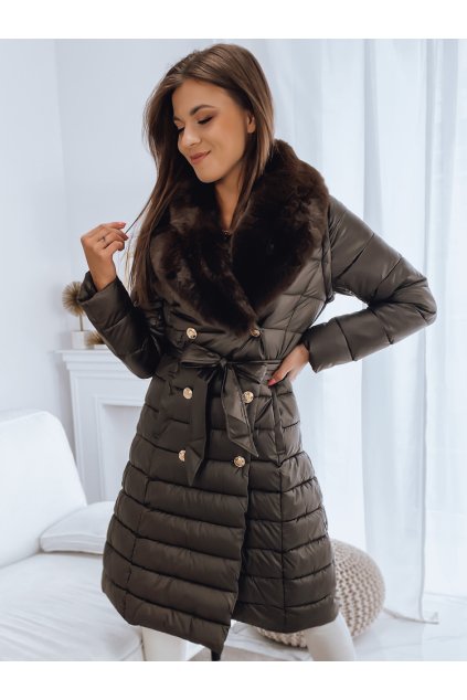 Dámská prošívaná vesta 3v1 hnědá