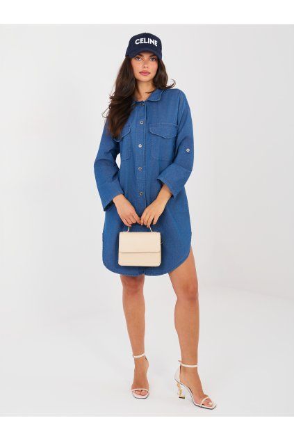 Modré džínové šaty