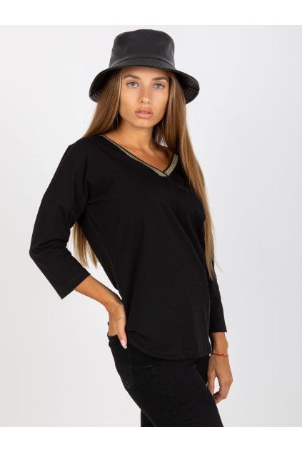 Dámská bavlněná halenka černá