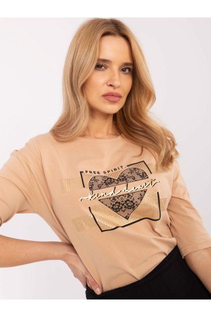 Dámská halenka tmavě béžová