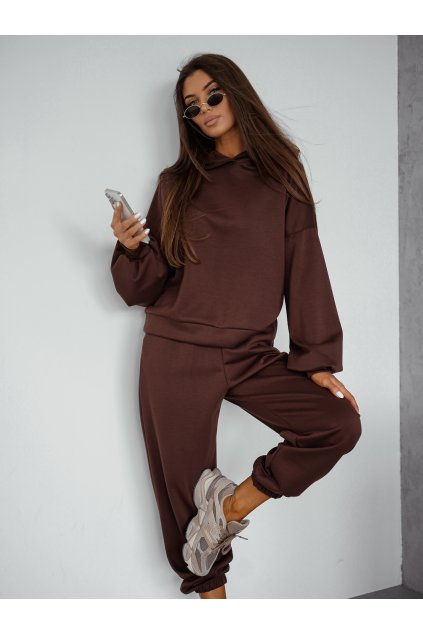 Mikinová souprava hnědá