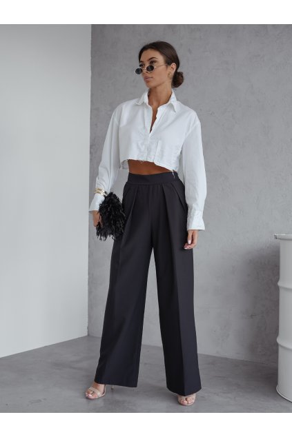 Společenské kalhoty černé