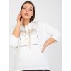 pol pl Biala codzienna bluzka plus size z aplikacja z dzetow 386863 3