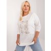 pol pl Hurtownia online Ecru bluzka plus size z naszywkami 408073 1