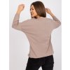 pol pl Ciemnobezowa bluzka damska z bawelny Elizabeth RUE PARIS 383397 3