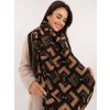 pol pl Hurtownia Czarno camelowy szal z domieszka welny 409179 1