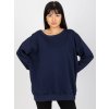 pol pl Hurt Granatowa gladka bluza bez kaptura oversize 391915 1