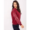 pol pl Bordowa damska bluza bez kaptura 414270 2