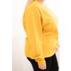 cze pl Damska mikina s okrouhlym vystrihem Plus Size bavlnena basic horcicova 35960 4 result