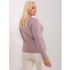 pol pl Hurt Jasnorozowy melanzowy sweter plus size 404872 5
