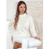 Dámský oversize svetr s podílem vlny bílý