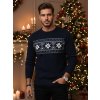 Pánský vánoční svetr tmavě modrý