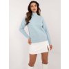 pol pl Hurt Jasnoniebieski damski sweter z dlugim rekawem i polgolfem 409069 3