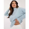 pol pl Hurt Jasnoniebieski damski sweter z dlugim rekawem i polgolfem 409069 1