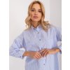 pol pl Hurt Jasnoniebiesko biala damska koszula oversize z kolnierzem 406566 4