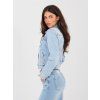 Světle modrá přiléhavá džínová bunda