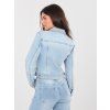 Světle modrá přiléhavá džínová bunda