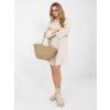 Košilové šaty s kapsami béžové