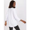 Bílá ležérní halenka volného střihu
