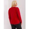pol pl Hurt Czerwony damski sweter plus size z guzikami 402003 3