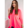cze pm Oversize halenka ruzova neonova 12213 3