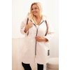 cze pl Damska bunda Plus Size prosivana s kapuci a napisem HOPE svetle bezove 33936 3 result