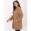 Kabát s knoflíkem béžový
