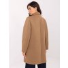 Kabát s knoflíkem béžový
