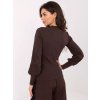pol pl Czekoladowa bluzka basic z bufiastym rekawem RUE PARIS 415127 4