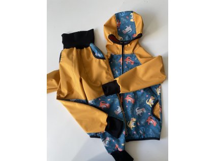 Barevný DINO - letní softshell