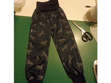 JEDNOROŽCI TM. MODRÁ REFLEX KALHOTY- LETNÍ SOFSHELL