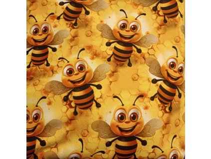 Set VČELKY čepice a nákrčník