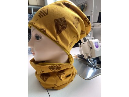 LIMITOVANÁ PODZIMNÍ AKCE - set - čepice a nákrčník