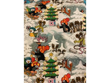 Vánoční krtek legíny - teplákovina