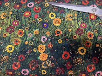 KALHOTY LOUKA S KVĚTY zimní softshell s fleecem