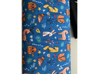 KALHOTY ZVÍŘÁTKA NA MODRÉ zimní softshell s fleecem