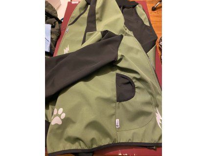 KHAKI/ČERNÁ - letní softshell