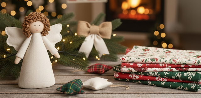 Vánoční tvoření, které zahřeje: jednoduché nápady z látek pro krásnou sváteční výzdobu