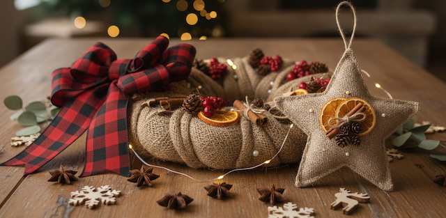 Přineste si domů kouzlo přírodních Vánoc: Tvořte s jutou!