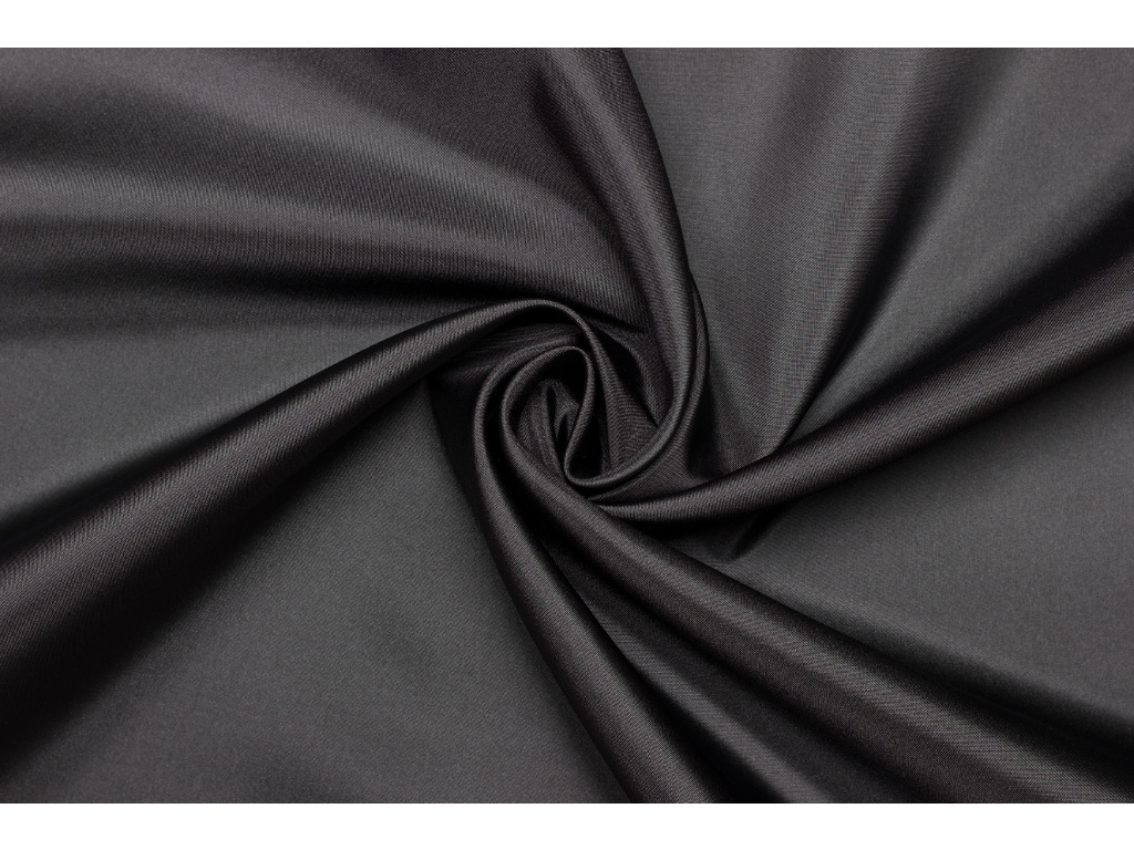 Pevnější polyesterová podšívka taffeta - Černá
