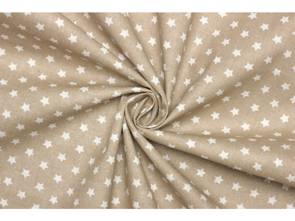 Bavlněné plátno - Hvězda 10 mm
