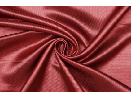 Podšívka viskózová v keprové vazbě - Orientálně červená