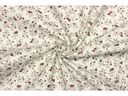 Bavlněné plátno - Květinový vzor