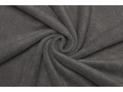 Polar fleece | Antipeeling - Tmavě šedá