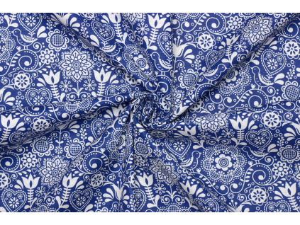 Bavlněné plátno - Krojový vzor