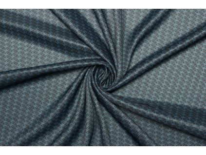 Úplet Polyester podšívkový - Geometrický vzor