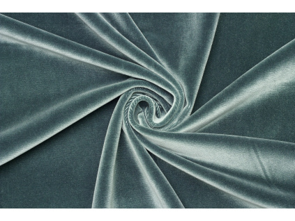 Samet bavlněný - Patinová zelená
